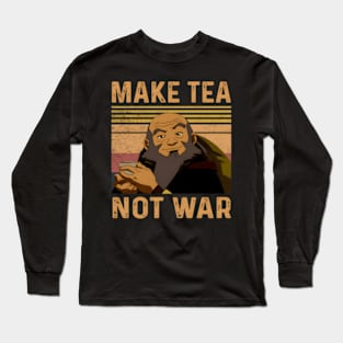 Make Tea Not War Peaceful Samurai Tea Drinker Long Sleeve T-Shirt